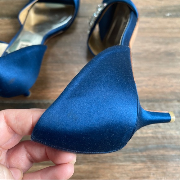 EEUC Badgley Mischka Embellished Rhine Stone Heels - Picture 7 of 8